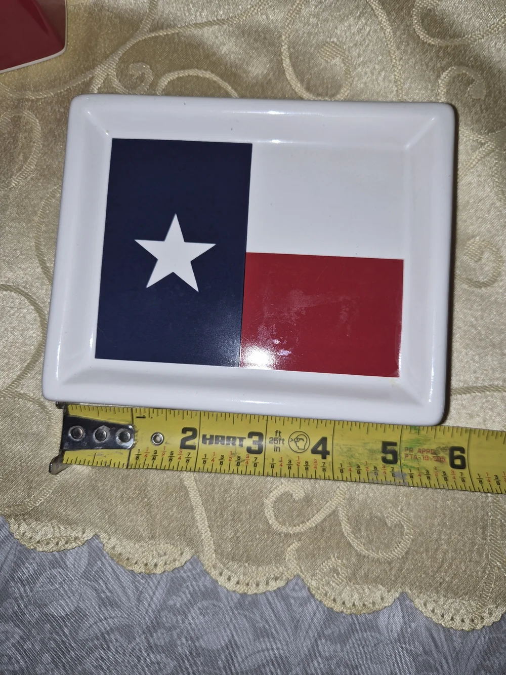 Texas Flag Ceramic Bathroom Dishes - Set of 2